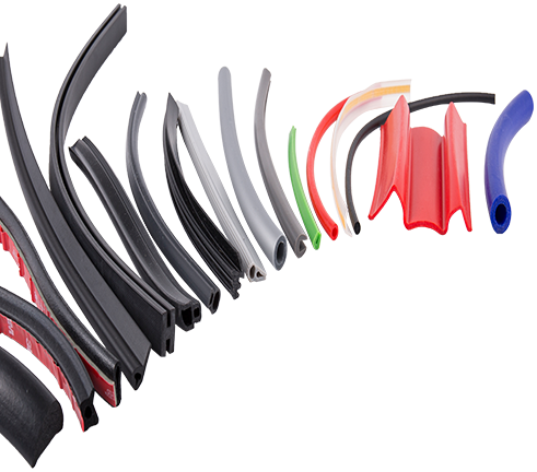 Produk karet yang diekstrusi